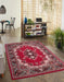 Rug Style traditional poly lancashire red Multicoloured, Red Living Room Moroccan Rug.