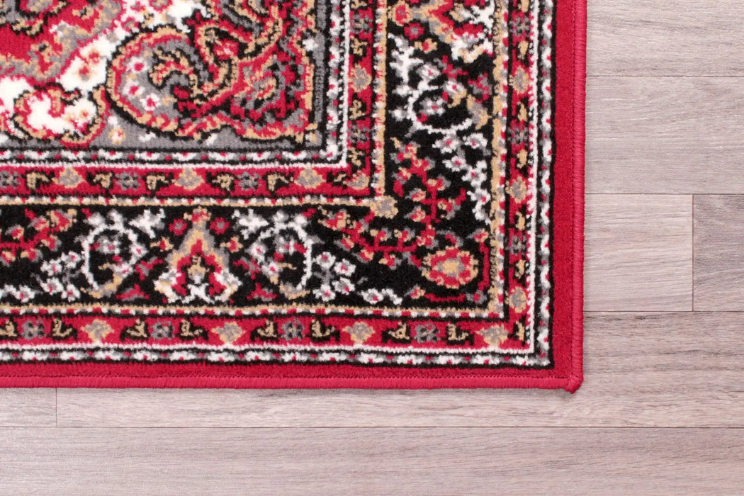 Rug Style traditional poly lancashire red Multicoloured, Red Living Room Moroccan Rug.