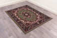 Rug Style traditional poly lancashire green Green, Multicoloured Living Room Moroccan Rug.