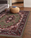 Rug Style traditional poly lancashire green Green, Multicoloured Living Room Moroccan Rug.