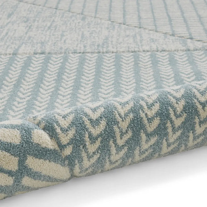 Catherine Lansfield Larsson Modern Abstract Blue Rug