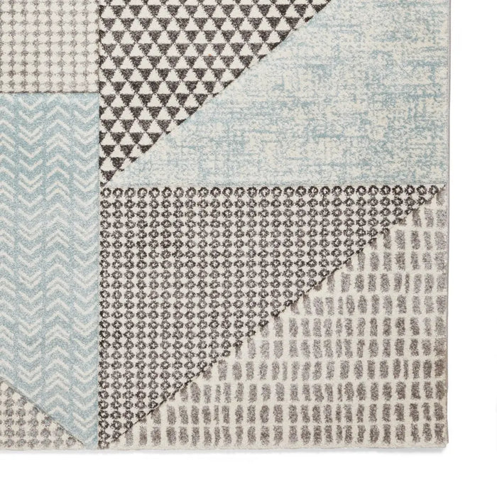 Larsson Geo Blue/Grey - Washable