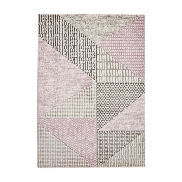 Larsson Geo Lilac/Grey - Washable