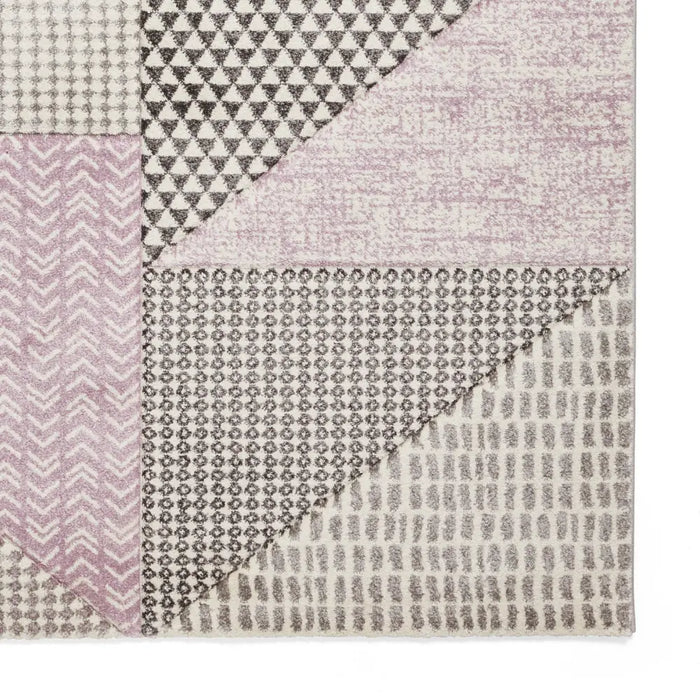 Larsson Geo Lilac/Grey - Washable