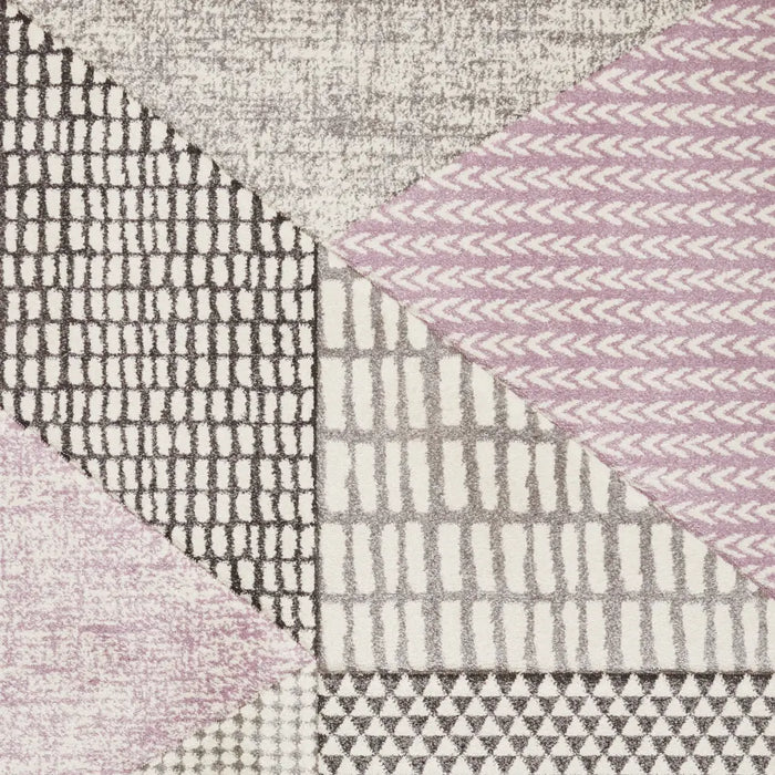 Larsson Geo Lilac/Grey - Washable