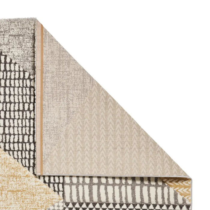 Larsson Geo Ochre/Grey - Washable