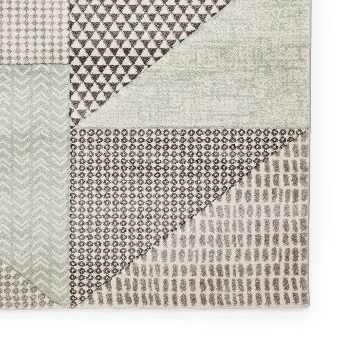 Larsson Geo Sage Green/Grey - Washable