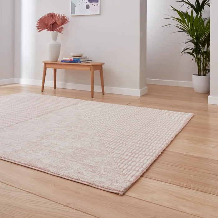 Catherine Lansfield Larsson Modern Abstract Rose Rug