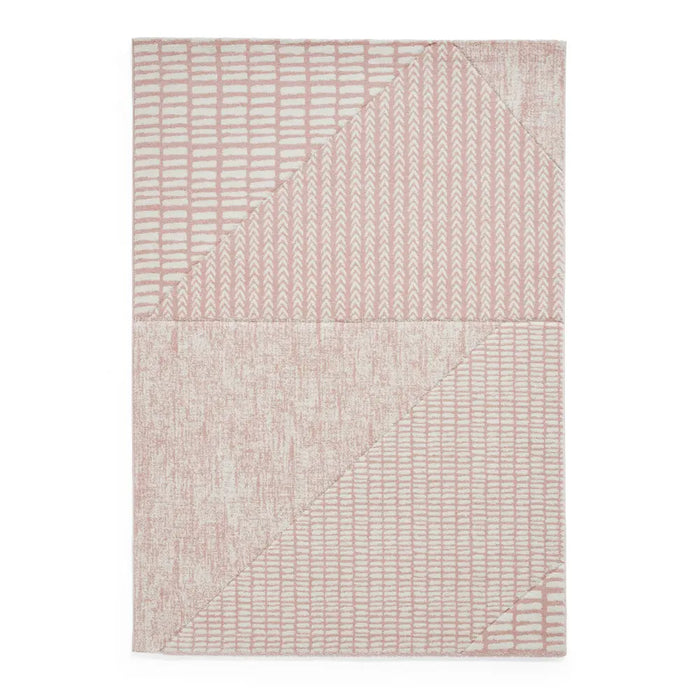 Abstract Rose Rug Catherine Lansfield Larsson Modern Abstract Rug Pink Rug — RugsDirect ...