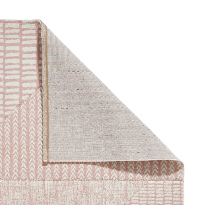 Abstract Rose Rug Catherine Lansfield Larsson Modern Abstract Rug Pink Rug — RugsDirect ...
