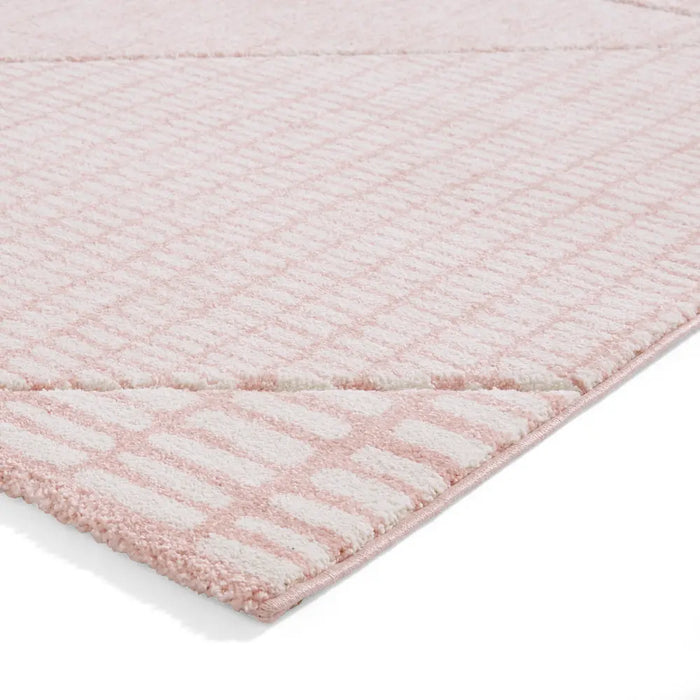 Abstract Rose Rug Catherine Lansfield Larsson Modern Abstract Rug Pink Rug — RugsDirect ...