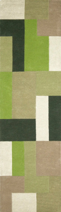 Oriental Weavers lexus green Green, Multicoloured Living Room Wool Rug.