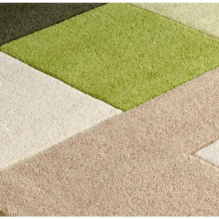 Oriental Weavers lexus green Green, Multicoloured Living Room Wool Rug.