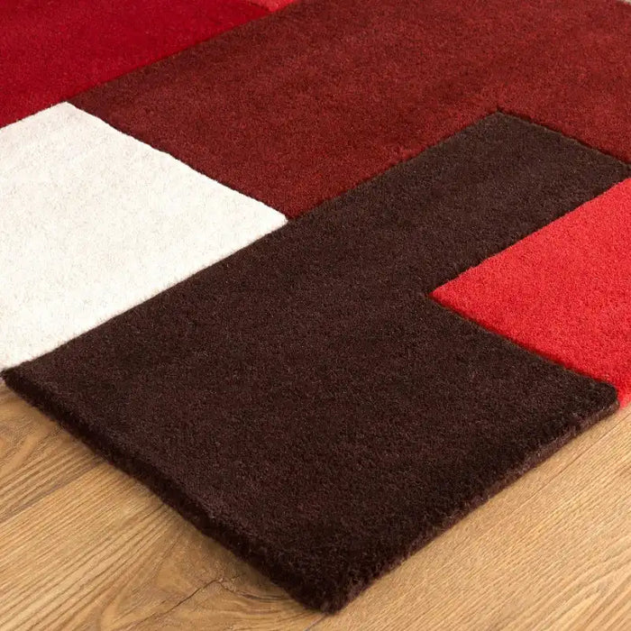 Oriental Weavers lexus red Multicoloured, Red Living Room Wool Rug.