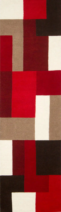 Oriental Weavers lexus red Multicoloured, Red Living Room Wool Rug.