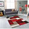 Oriental Weavers lexus red Multicoloured, Red Living Room Wool Rug.