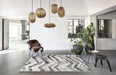 Mastercraft liberty 034 0043 6151 Blue, Multicoloured Living Room Floral Rug.