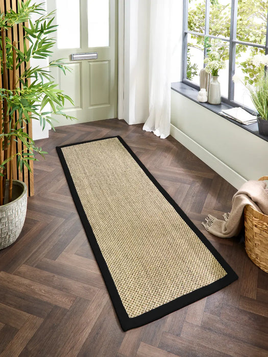 Sisal  Natural/Black Border