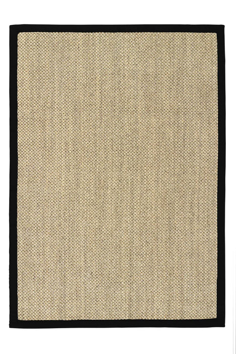 Sisal  Natural/Black Border