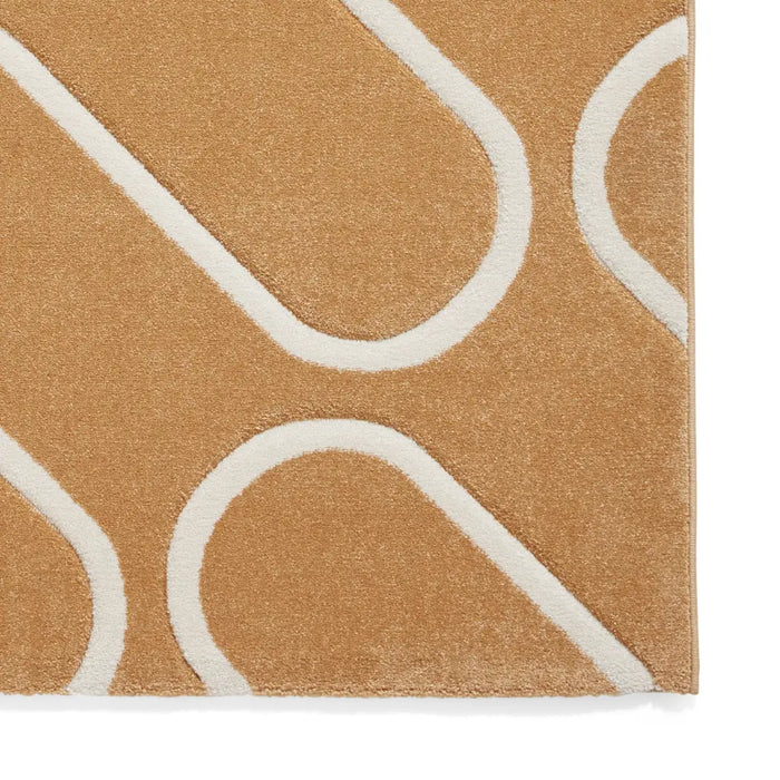 Linear Drawing Rug Catherine Lansfield Linear Curve Modern Geometric Rug Yellow Rug ...