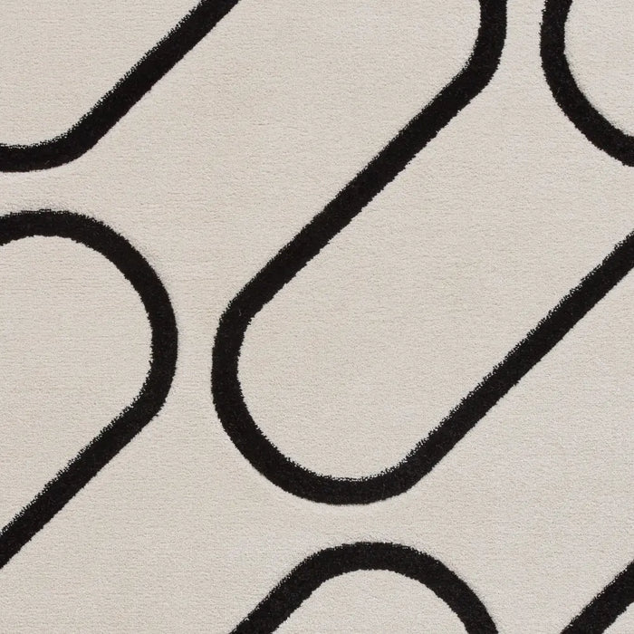 Linear Drawing Rug Catherine Lansfield Linear Curve Modern Geometric Rug Ivory Rug ...