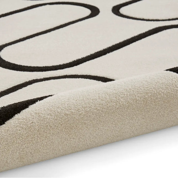 Linear Drawing Rug Catherine Lansfield Linear Curve Modern Geometric Rug Ivory Rug ...