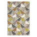 Scion scion hand tufted lintu dandelion 24405 Beige, Multicoloured Living Room Wool Rug.