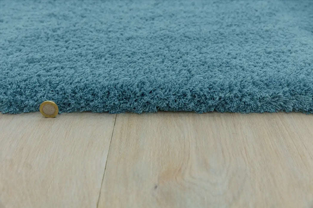 Asiatic lulu duck egg Blue Living Room Shaggy Rug.