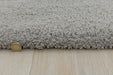 Asiatic lulu silver Grey Living Room Shaggy Rug.