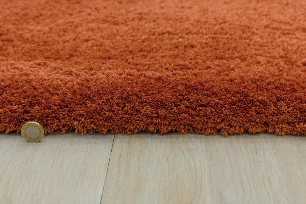 Asiatic lulu spice Orange Living Room Shaggy Rug.