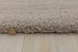 Asiatic lulu stone Grey, Beige Living Room Shaggy Rug.