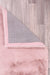HMC luxe faux fur blush Pink Living Room  Rug.