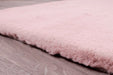 HMC luxe faux fur blush Pink Living Room  Rug.