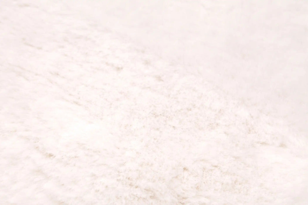HMC luxe faux fur ivory  Living Room  Rug.