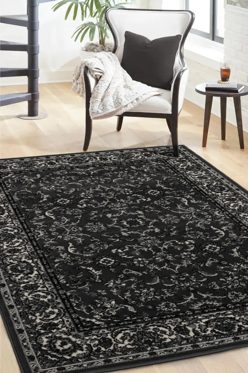 Baluch face rug今だけお値下げ！ Midnight Blue Ombre Border Plush Bath Rugs