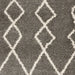 Nourison martil mat01 silver Grey Living Room Geometric Rug.