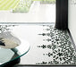 Asiatic guild matrix max06 white Black, Ivory  Wool Rug.