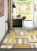 Asiatic code matrix max17 yellow Grey, Yellow  Wool Rug.