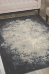 Nourison maxell mae01 ivory grey Grey, Ivory Living Room Floral Rug.