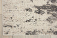 Nourison maxell mae07 ivory grey Grey, Ivory Living Room Floral Rug.