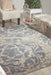 Nourison maxell mae10 ivory blue Blue, Ivory Living Room Floral Rug.
