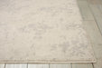 Nourison maxell mae12 ivory grey Grey, Ivory Living Room Floral Rug.