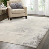 Nourison maxell mae13 ivory grey Grey, Ivory Living Room Floral Rug.