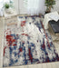 Nourison maxell mae15 multicoloured Multicoloured Living Room Floral Rug.