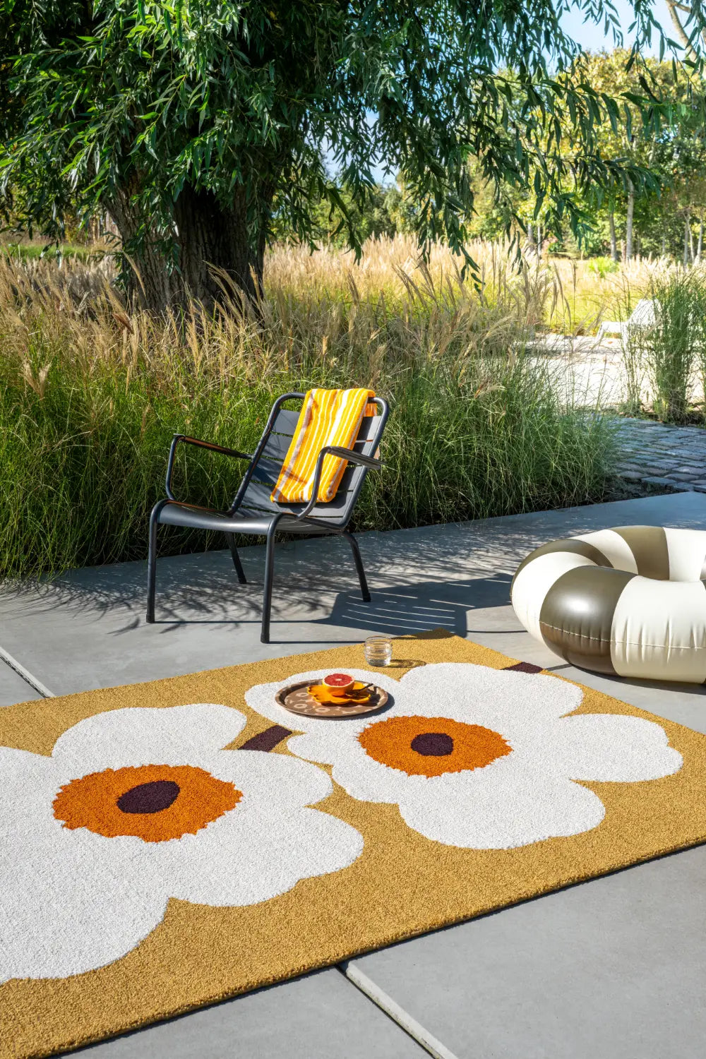 Unikko Anniversary Honey outdoor 433001 Multicolour Rug — RugsDirect Online