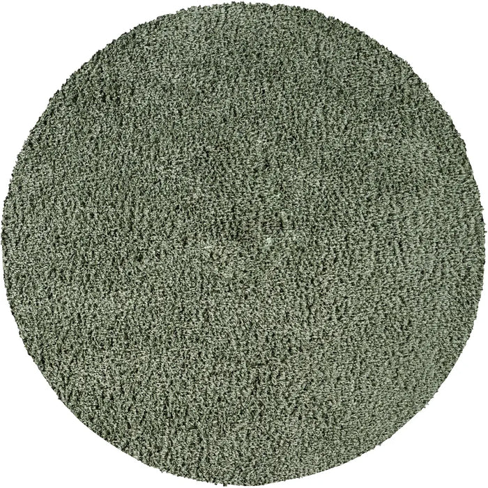 SOSO Shaggy Solid Color Plush Pile Green Rug Green