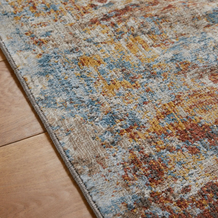 Oriental Weavers mojave 4440 s Blue, Multicoloured Living Room  Rug.
