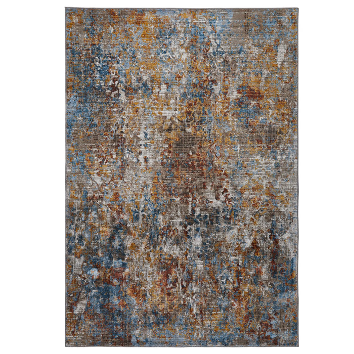 Oriental Weavers mojave 4440 s Blue, Multicoloured Living Room  Rug.