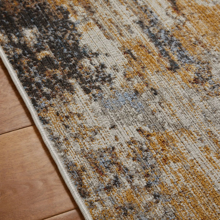Oriental Weavers mojave 8026 w Grey, Yellow Living Room  Rug.
