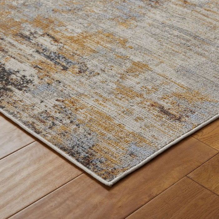 Oriental Weavers mojave 8026 w Grey, Yellow Living Room  Rug.